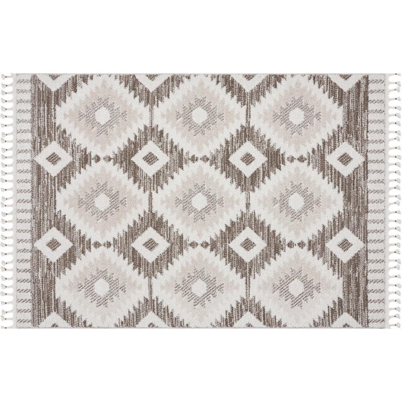 Mcniel Geometric Indoor Rug, Rectangle 6' x 9'