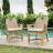Sydney 4-Person Teak Patio Dining Sets with Cushion