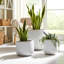 Sagebrook Home Reactive Ombre Planters, Ivory, 3-Pieces-831222684