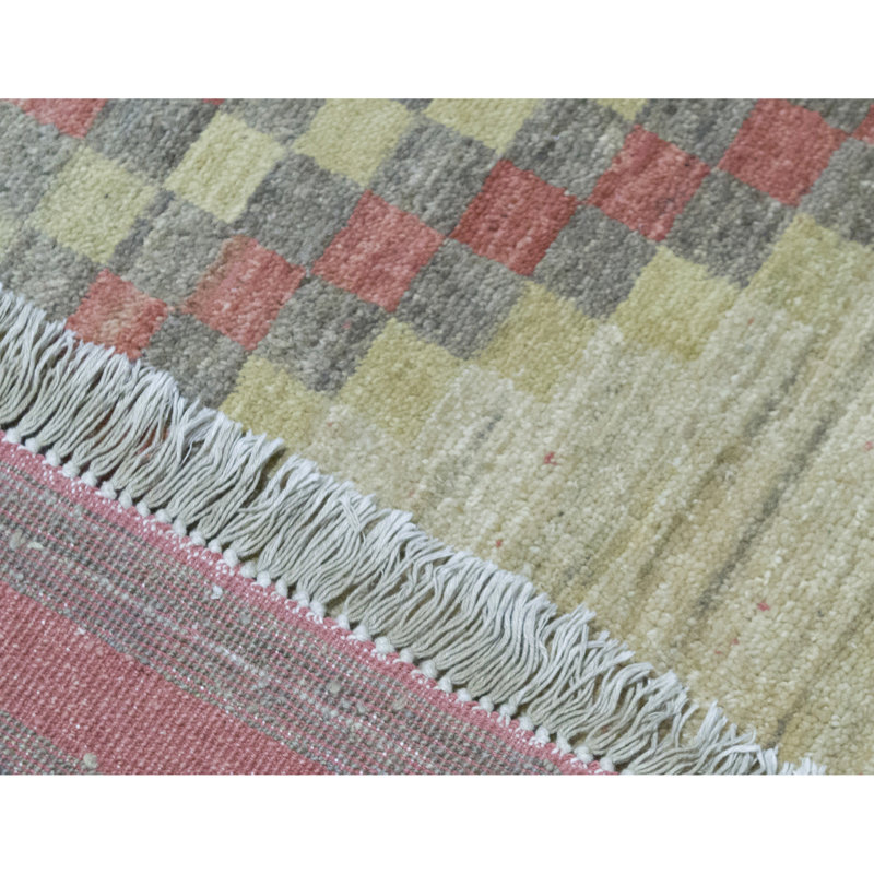 Chevron Area Rug in Beige/Rust