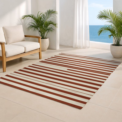 Tapis intérieur / extérieur beige HorizontalStripes