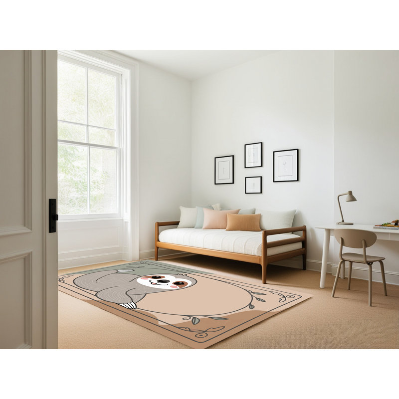 Tapis pour enfants Zoomie Kids, Rectangulaire 2 pi x 3 pi