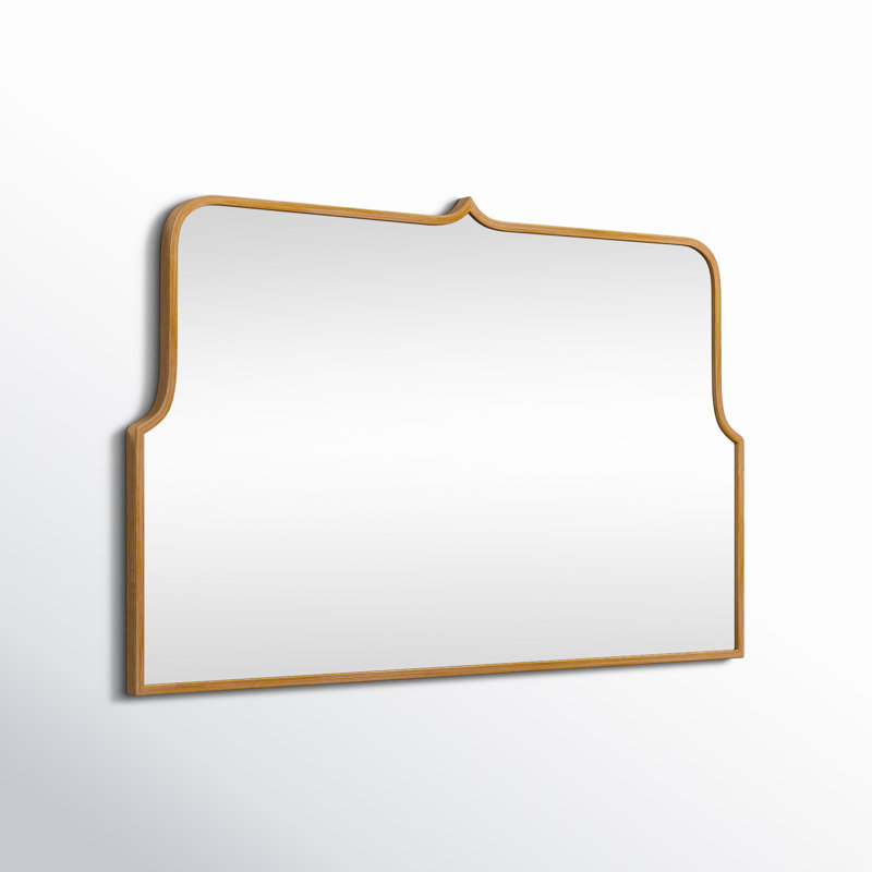 Keris Wide Arch Mirror, Gold, 24" x 37"