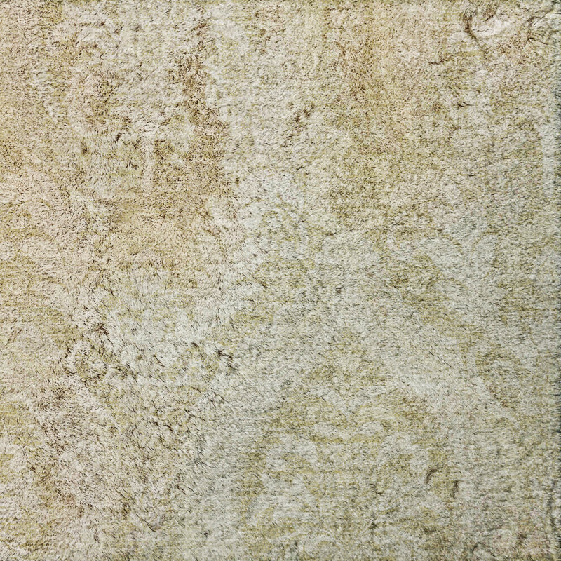 Tapis à poils longs de qualité supérieure lavable à la machine ADS572, Beige, 8 pi x 10 pi