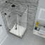 Cabine de douche rectangulaire à charnière 73,25 po x 72 po Bromley-31562282