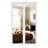 80" Mirrored Closet Sliding Doors with Hardware Kit-100782245