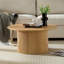 Round wooden coffee table-1559270104