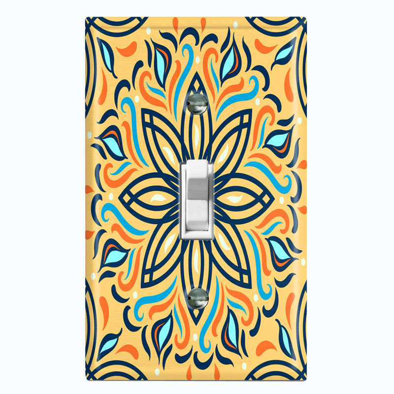 Patterned Toggle Light Switch Standard Wall Plate