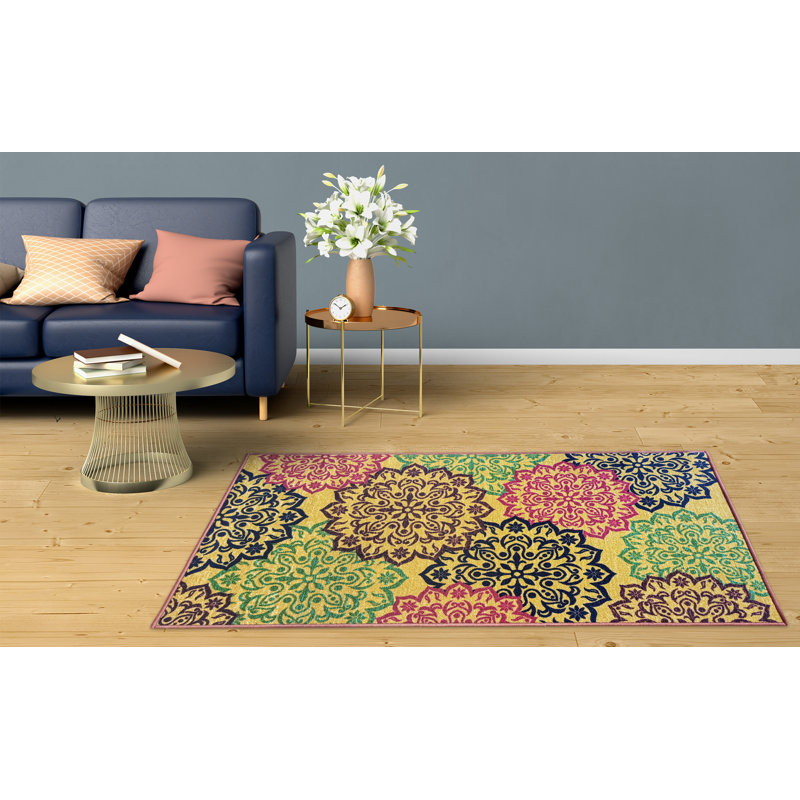 Edmund Abstract Area Rug, Rectangle 80 x 150cm