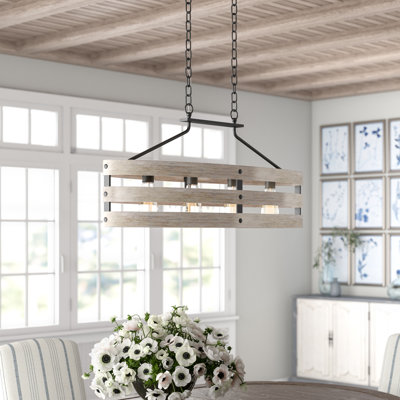 Gulliver 4 - Light Dimmable Kitchen Island Modern Linear Chandelier