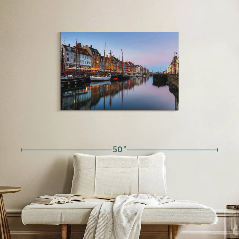 Nouveau port Tergel Nyhavn, H 24 po x l 36 po