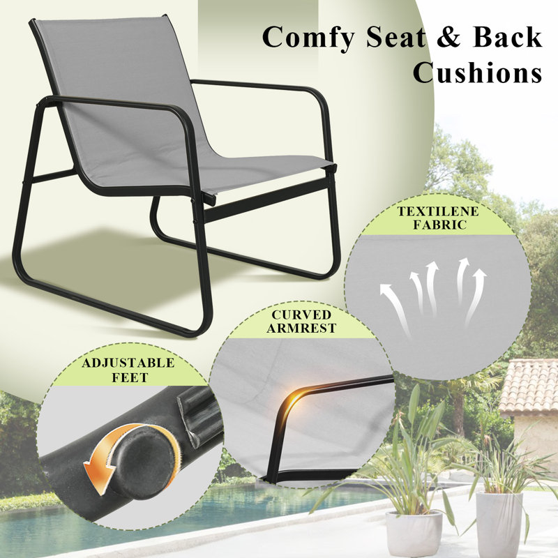 8-Piece Patio Conversation Set, Outdoor PVC-Coated Polyester Furniture Set with 4 Chairs, 2 Loveseats & 2 Coffee Tables, Lightweight, Water & UV Resistant, Ideal for Poolside, Garden, Balcony, Backyard