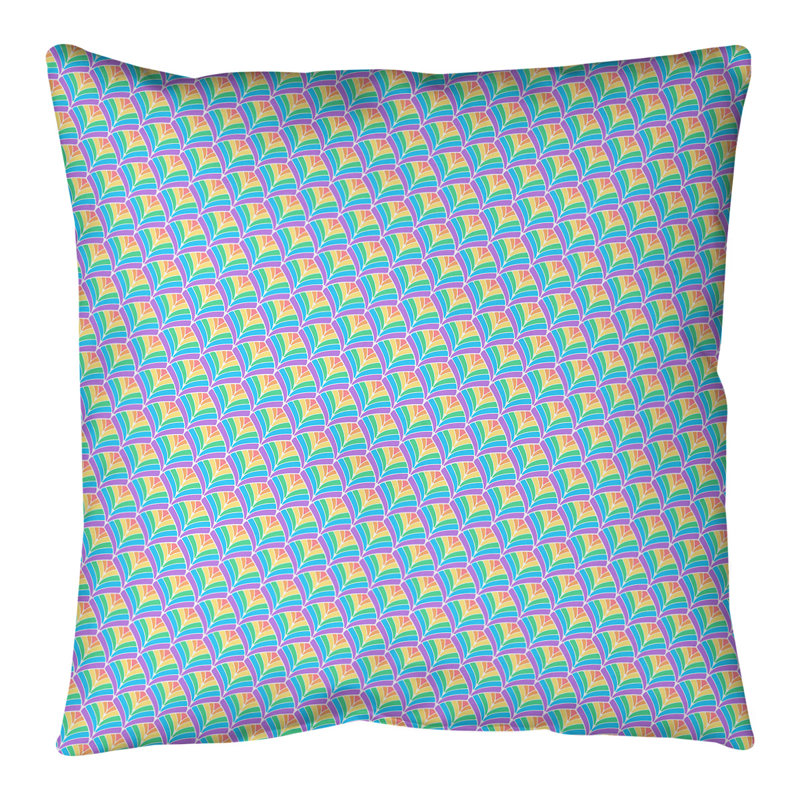 Coussin de sol Katelyn Elizabeth, 28 po x 28 po, Pastel