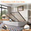 Lit de rangement rembourré relevable-592527221