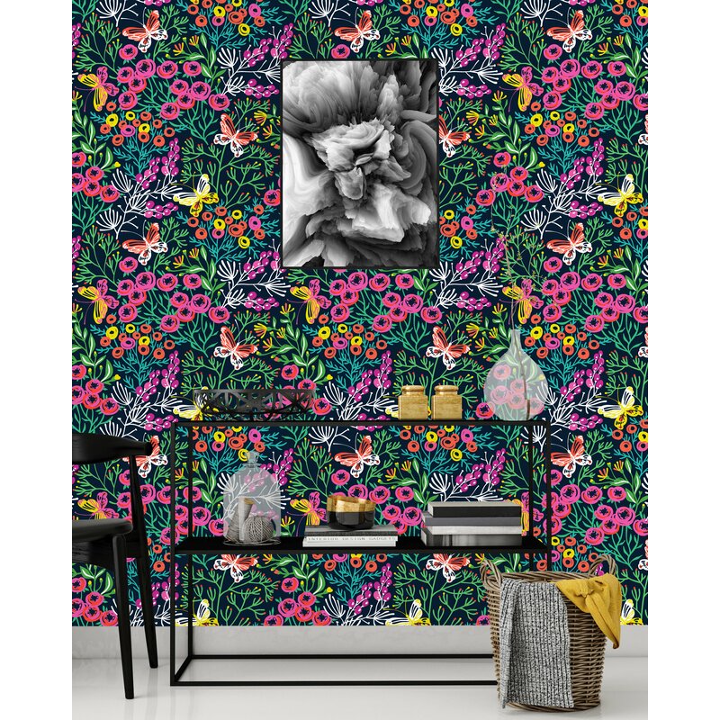Winston Porter Bartsch Peel & Stick Floral Panel | Wayfair