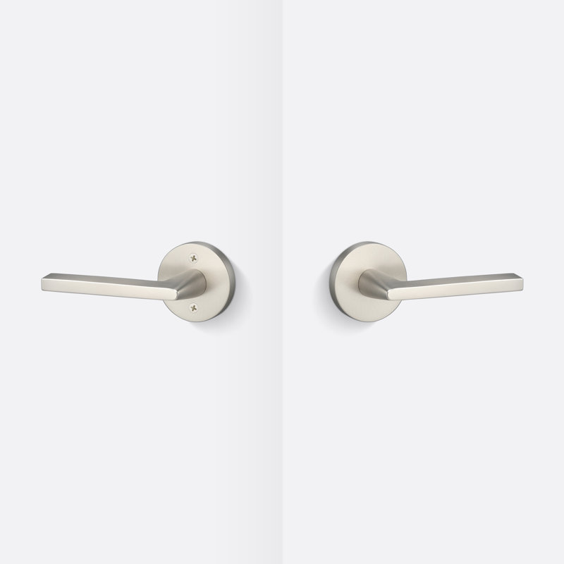 Escala Round Passage Rosette, Satin Nickel