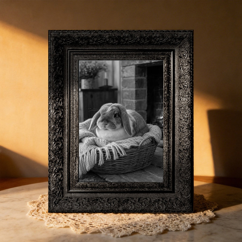 Cadre photo noir 1PC pour photos et décoration de salon 5 po x 7 po