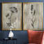 «Sumi-e Silhouette I», ensemble de 2 reproductions d'art-1917085885-1917085886-1980170827