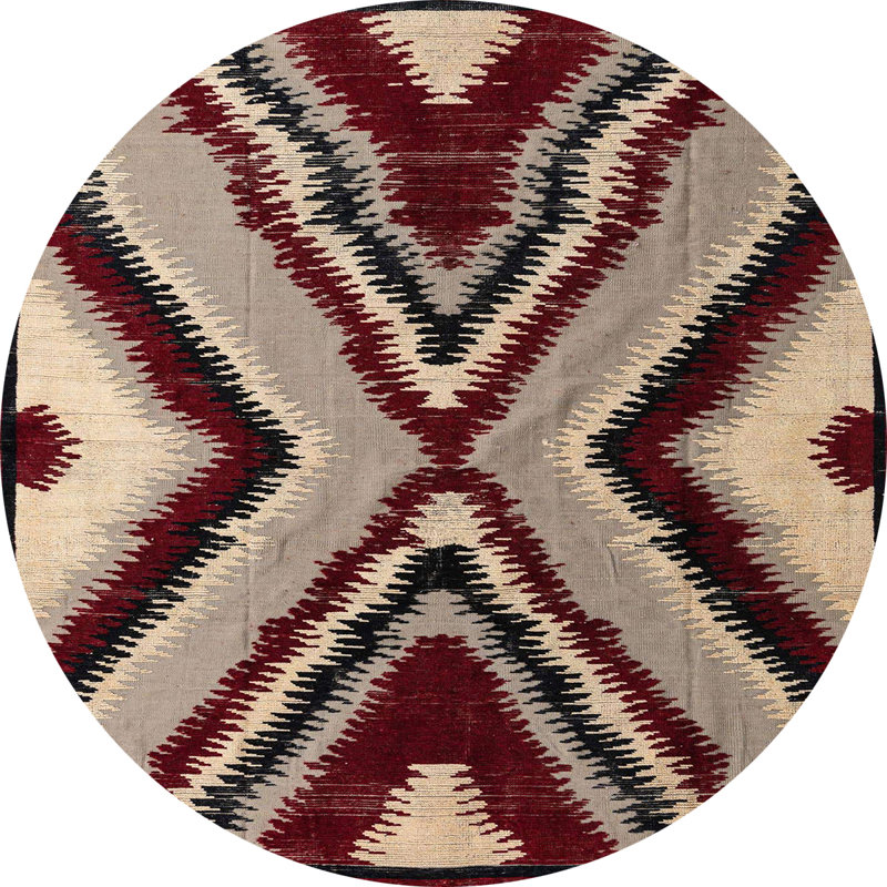 Tapis abstrait moderne 4583, Rond 7 pi