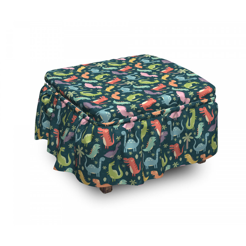 Housse pour repose-pieds jungle