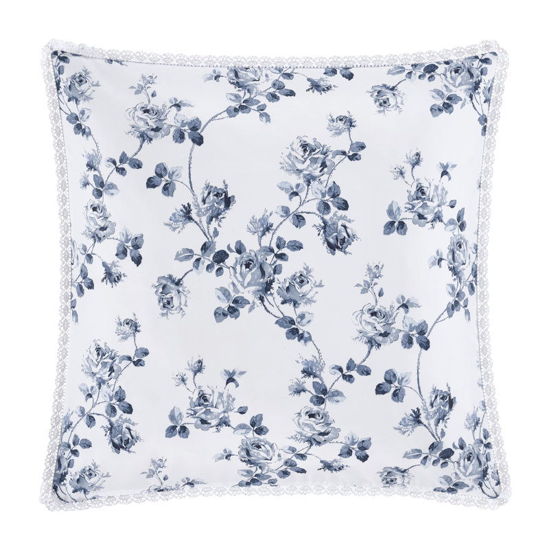 Taie décorative en polyester Rialto, Bleu français