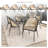 Lashelia Upholstered Dining Chairs In Vinyl With Wicker Backer And Stainless Steel Legs, Set Of 2 Lashelia-962533853