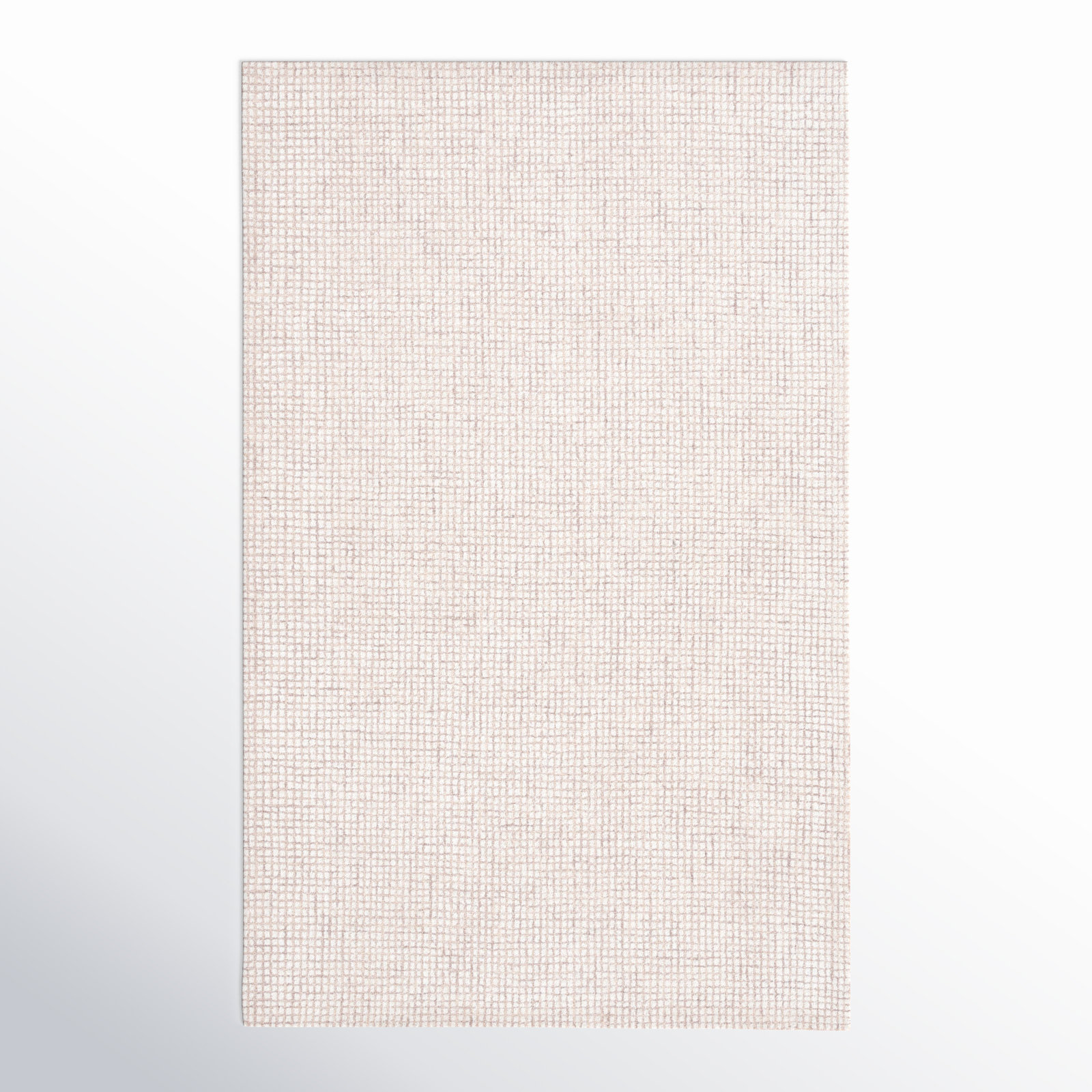Rowe Ivory Beige Hand-Tufted Rug, Rectangle 4' x 6'