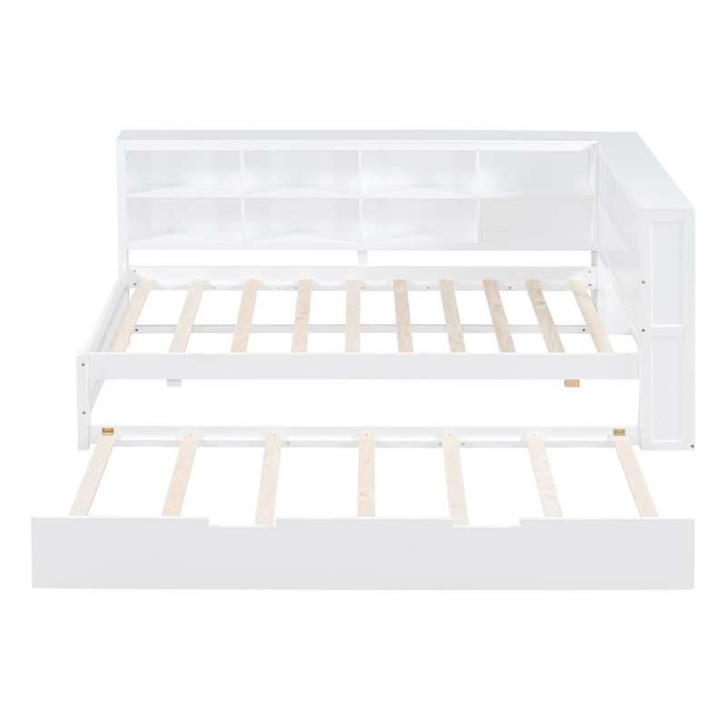 Lit de jour Burnadine, Lit simple, Blanc