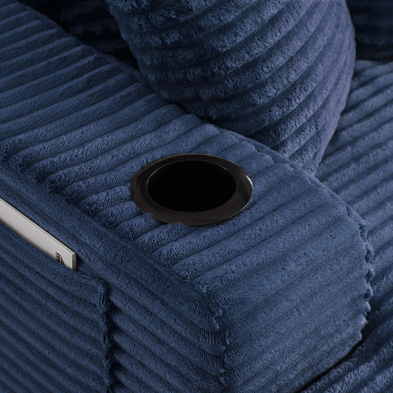 Très grande méridienne intérieure, aucun assemblage requis, canapé-lit moderne pour le bureau du salon, Bleu