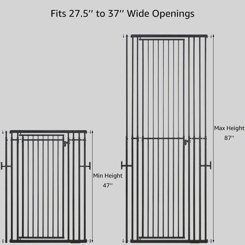 Iron Pressure Mounted Pet Gate