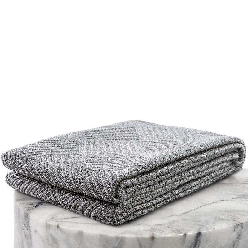 Tapis moderne à carreaux antidérapant lavable, Rectangulaire 8 pi x 10 pi