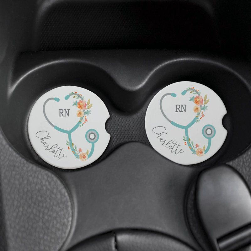 Sous-verres floraux de voiture stéthoscope, Oui