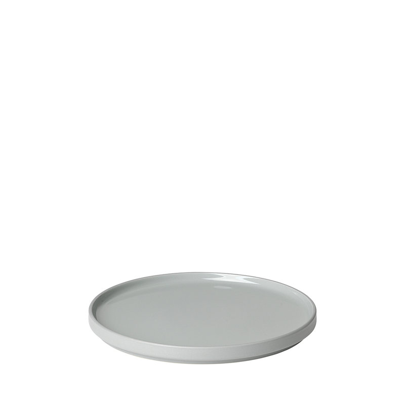 Pilar 8" Dessert Plate, Gray