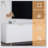 Modern TV Stand Fluted 68" t, Entertainment Center with Storage Doors, TV Console Media Cabinet,  for 55+ Inch TV, Living Room