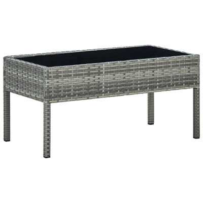 Eliphaz Rectangular Wicker Outdoor Coffee Table , 75cm cm W 40cm cm D