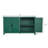 59-inch Modern Storage Cabinet With 4 Doors, Dark Green Wood Buffet Console, Media Cabinet For Living Room, Entryway