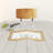17" Gold Rectangular Glass Handmade Divided Serving Dish