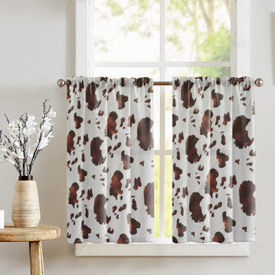 Cow Print Cafe Tier Curtains