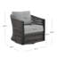 Fauteuil pivotant en corde-1831810732