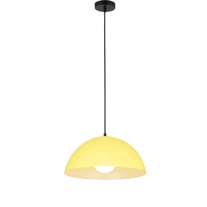 Buine 1 - Light Black Dome Pendant, Cream