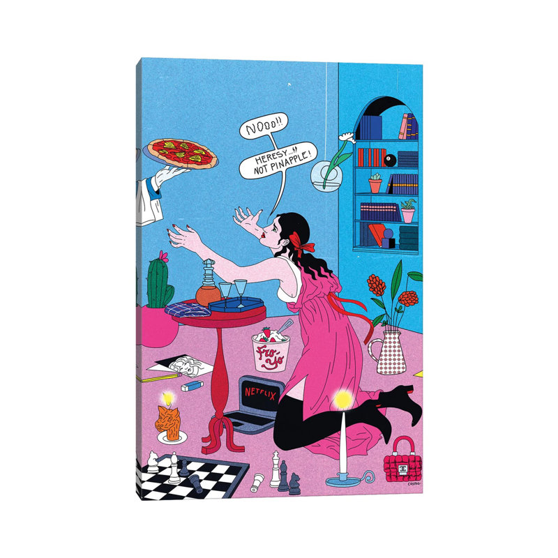 Heresy by Cosmo - Wrapped Canvas Print, 20.32 cm H x 30.48 cm W