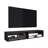 Eco 59" Floating Tv Stand With Two Rectangular Shelves  Black Wengue