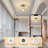 Jayk 1-Light Glass Shade Semi Flush Mount Ceiling Light