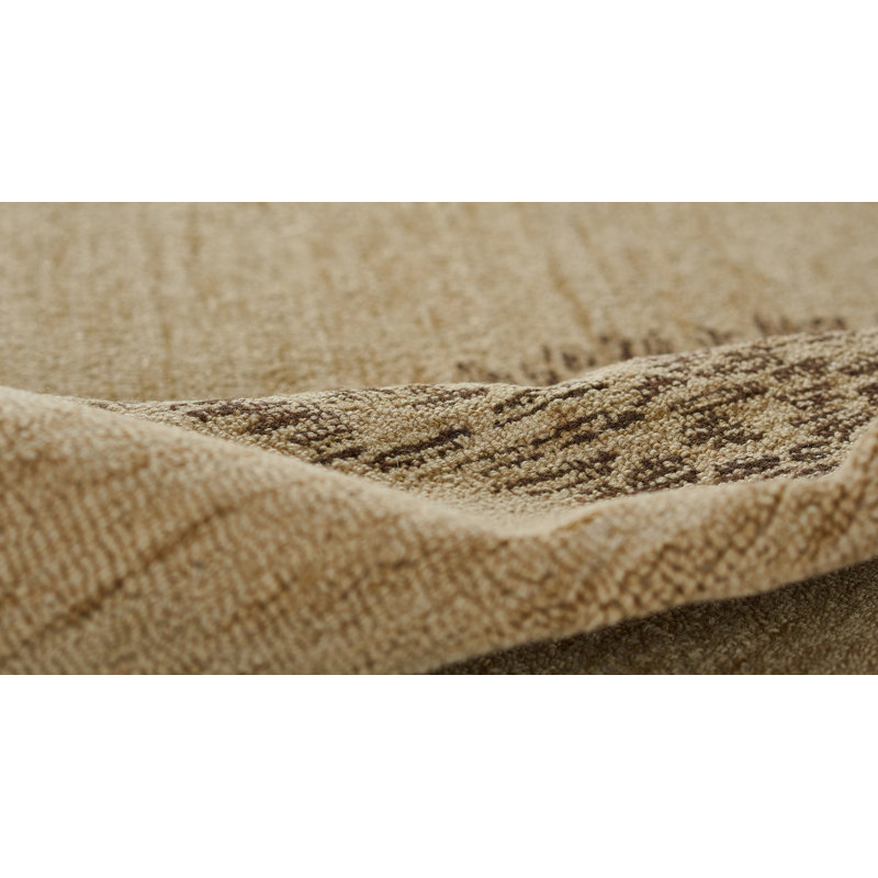 Corrigan Studio® Drako Hand Tufted Wool Natural Area Rug 5'' X 8'', Rectangle 2' x 3'