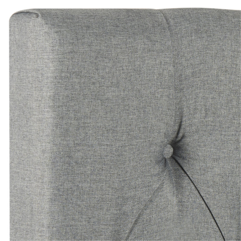 Nicastro Upholstered Panel Headboard, Polyester Gray, Twin