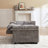 Full Size Bed, Linen Upholstery, Extra Heavy Duty Frame Convertible Chair 2 Seat Design, Practical Storage Solution