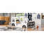 Lit plateforme en bois avec roulettes-425367759