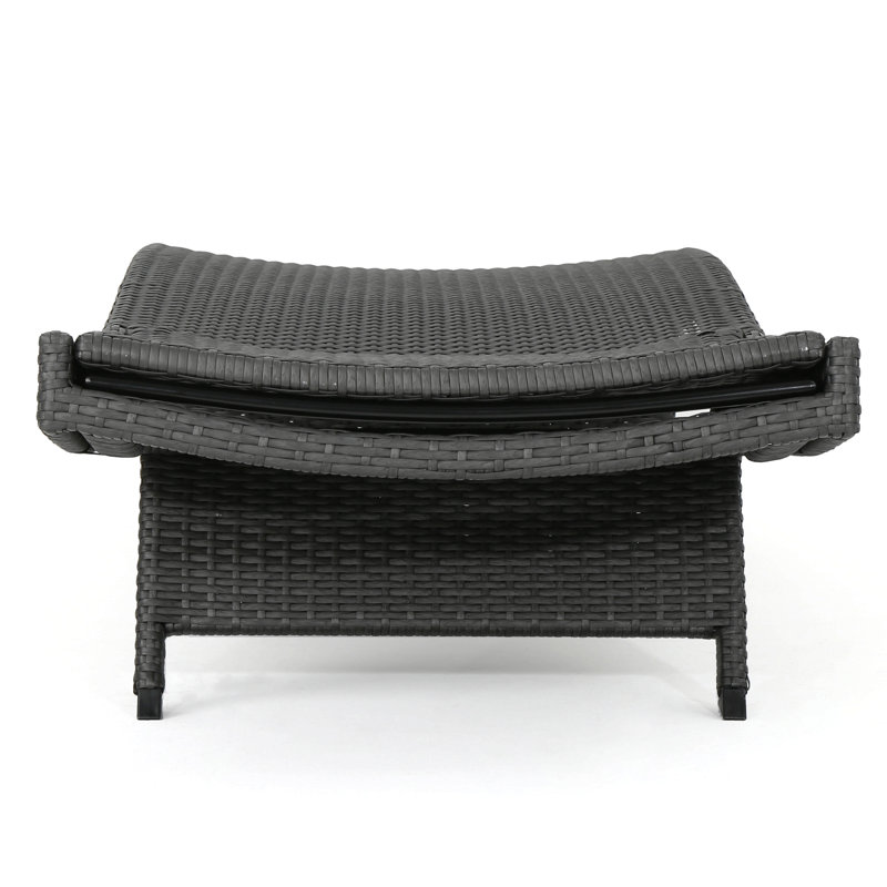 Chaise longue en osier Salem
