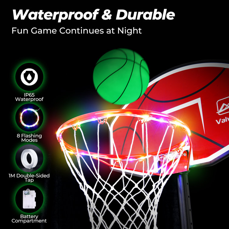 Klo Kick Adjustable Height Hoop Basketball(s) with 18\'\' Basketball W Included Wayfair | Pool Plastic