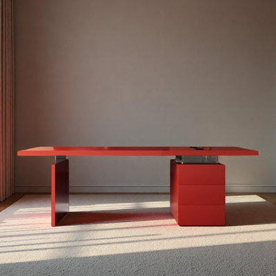 Bureau en bois massif avec tiroirs